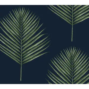 Lillian August Maui Palm Peel and Stick Wallpaper Roll