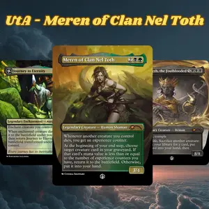 MTG Proxy 100+ Card Strategy Deck Upping the Average Meren of Clan Nel Toth Theme Complete Fantasy Build Ready to Play Deck Perfect Gift for MTG Players and Collectors