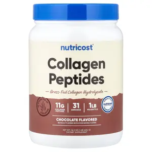 Nutricost Collagen Peptides, Chocolate, 16.2 oz (454 g)