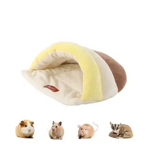 Hamster Hideout guinea pig hideout guinea pig bed, small animal beds guinea pig house, guinea pig hideouts, small animal houses & habitats, Comfortable Sleeping Cave House, Lightweight and Comfortable, semi enclosed pet nest for Guinea Pigs and Hamsters