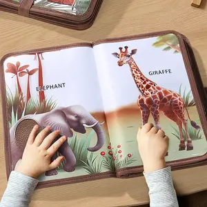 Animal Pattern Touch Book, Washable Tear-Proof Baby Cognitive Early Education Toy, 3D Learning Infant Story Book, Early Reading Book, Early Reader Books, Holiday Gift