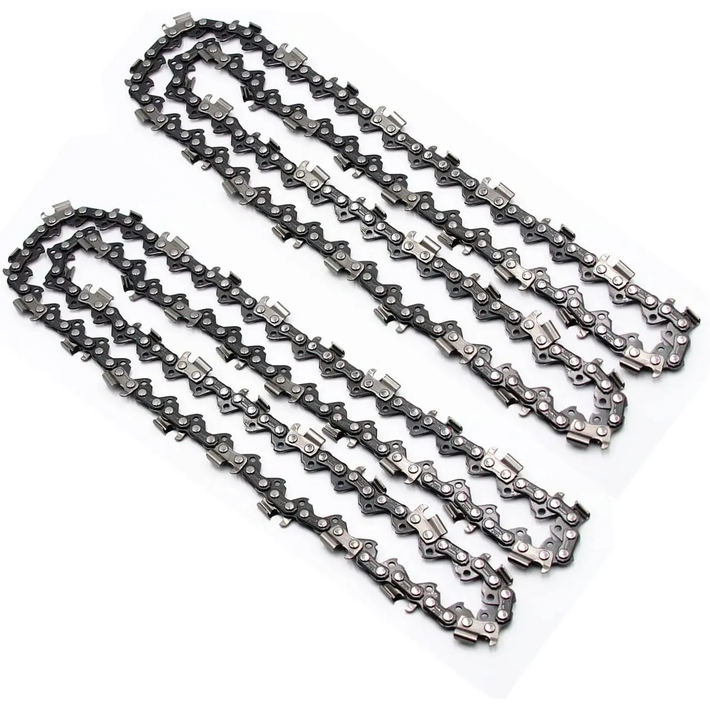 Durable 2-Pack Chainsaw Chains - 20in, 76 Drive Links, 0.325in Pitch, 0.058in Gauge, Tilt Stopper - Handy Work Replacement for Caton Origen Steele, McCulloch, Blue Max 53543 Chainsaws