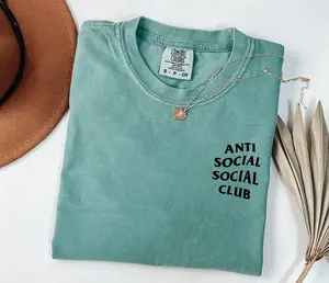 Anti Social Social Club Shirt, Soft Cotton Crewneck Shirt for Men and Women, Gift for Him or Her, Unisex Stylish