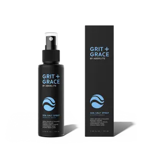 Aberlite Grit+Grace Sea Salt Spray for Men & Women Beach Look - Hair Texture Styling Product for Beach Waves - Curly & Wavy Hair Texture Spray