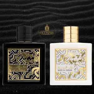 Lattafa Perfumes Qaed al Fursan For Men 90ml + Qaed Al Fursan Unlimited (Unisex) 90ml  - Couples Set of 2 - Perfume Bundle Gift Set - Luxury Fragrance Gift perfume loud  perfume