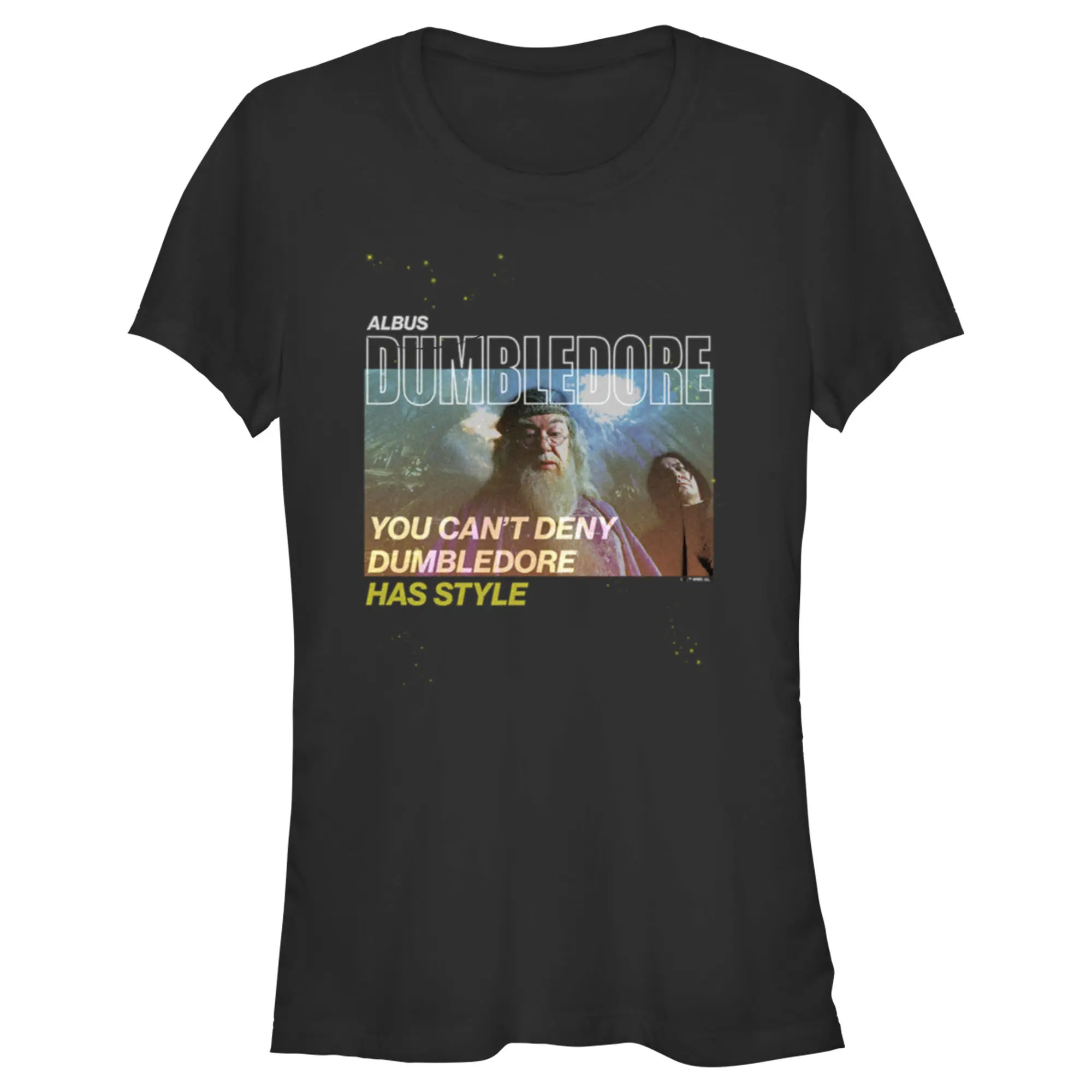 Juniors Womens Harry Potter Dumbledore Has Style T-Shirt