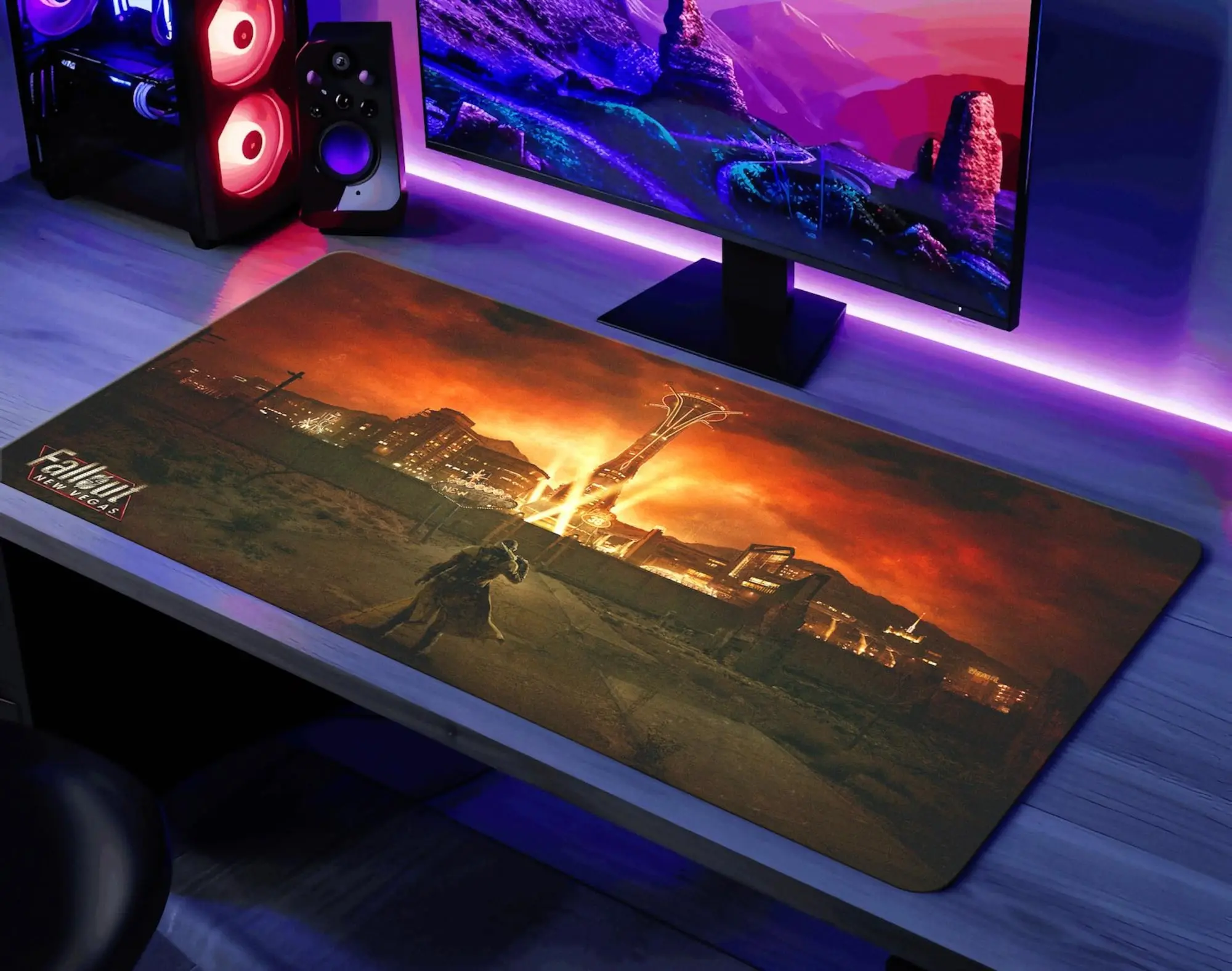 Fallout Vegas Desk Mat New Vegas Playmat Fallout Gaming Mouse Pad Gift PC Mat Wasteland Mousepad TCG MTG Mat