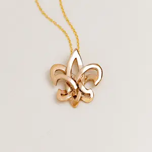 Bronze Celtic Fleur de Lis Pendant