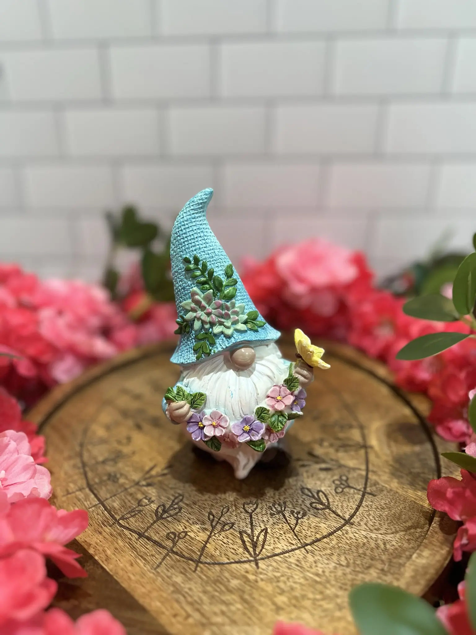 Gnome spring summer garden decor