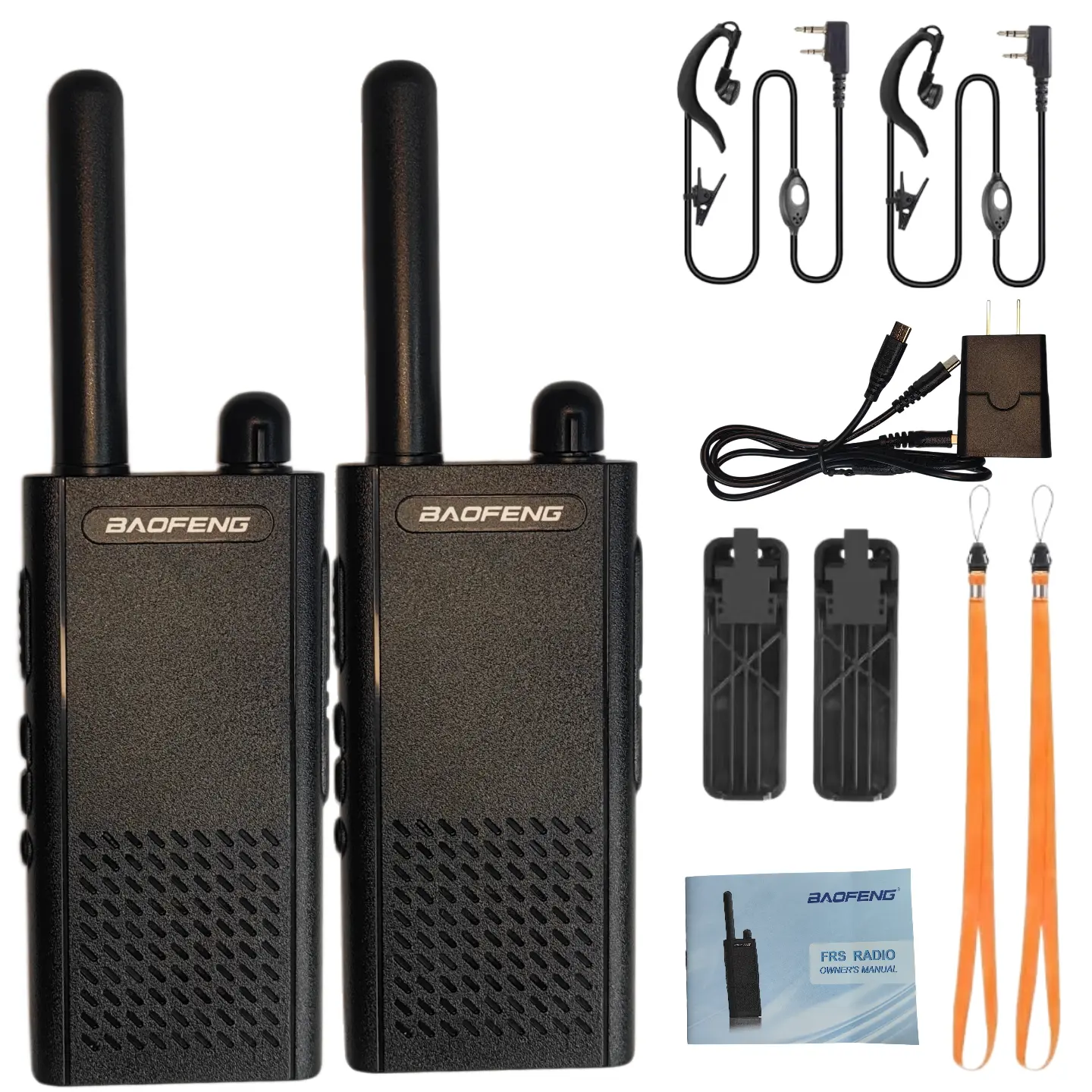 Baofeng T26 Handheld Walkie-Talkie 2-Pack, Lightweight Portable Mini 2-Way Radio Tech Gadgets, 16 Channels, Rechargeable Lithium Batteries, Type-C Charging for Business & Entertainment Use