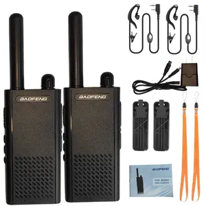 Baofeng T26 walkie Talkie Long-Distance Communication, Rechargeable Lithium-Ion Battery, 16 FRS Channels, Two-Way Radio with Adult Headset, Handheld Mini Compact Walkie-Talkie, Supports Type-C Charging (2-Pack)