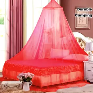Elegant Dome-Shaped Mosquito Net Canopy, Easy to Install, Versatile for All Bed Sizes, Stylish Home and Camping Protection