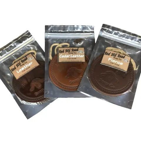 Red Dirt Road Leather Car Scents