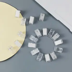 Single-sided Adhesive Acrylic DIY Acrylic Clips Stationery Accessories Document Paper Transparent Clips