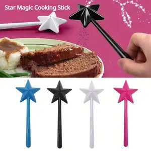 Refillable Magical Star Wand Portable Salt Pepper Spice Dispenser Shakers Set Kitchen Cooking BBQ Supplies Halloween Party Gifts NONE