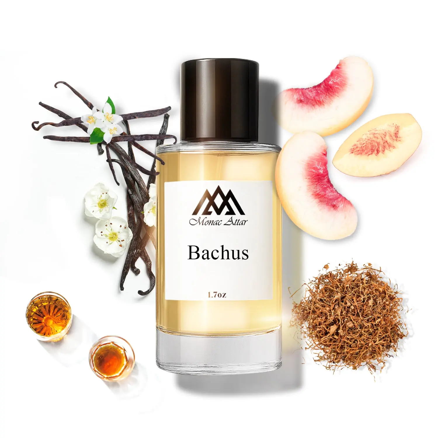 Monac Bachus Inspired By Triumph Of Bacchus Unisex Beauty Perfume, Eau De Parfum, 1.7oz/50ml, Long-Lasting Luxury Fragrance, Affordable Option