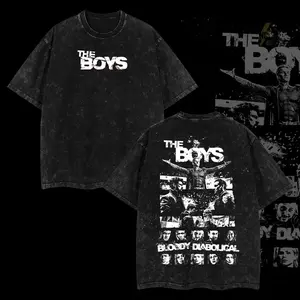 The Boys V2 Retro Vintage Limited Edition Comic Wash Tee 100% Premium Cotton  Crewneck T-Shirt for Men Classic Streetwear