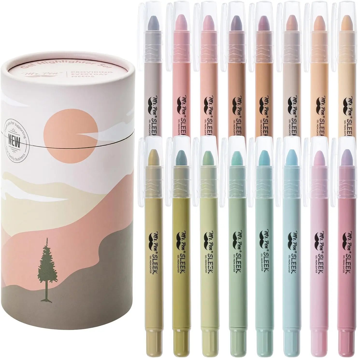 16 Pack Gel Highlighter Set Assorted  Bible Highlighter with Organizer, For Note Taking School and Office Supplies