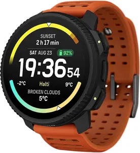 Suunto Vertical 2 GPS Sports Watch with Sapphire Touchscreen, Heart Rate and Sleep Tracker - Canyon Orange