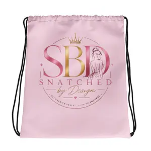 Pink Drawstring bag