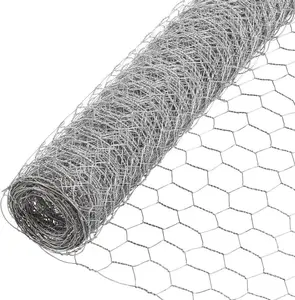 Fencer Wire 20 Gauge Galvanized Poultry Hex Netting with 1 inch Mesh, Multiple Sizes