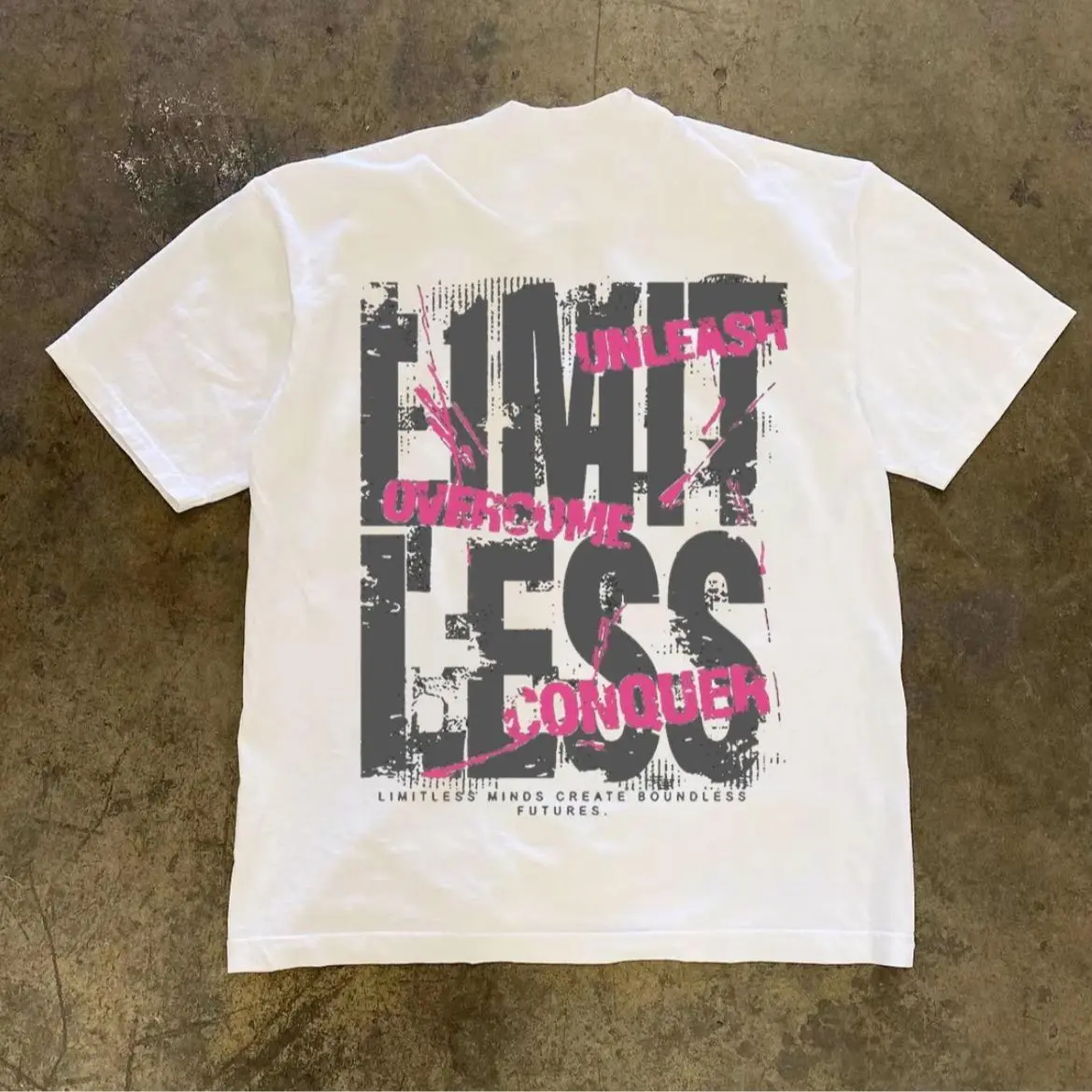 Trendy Creative Letter Graphic T-Shirt | Unisex 100% Cotton Tee | Soft Comfortable Casual Short Sleeve Shirt | Streetwear Fashion Top | SKU mxtrplazvq