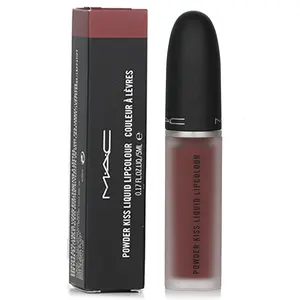 MAC Powder Kiss Liquid Lipcolour - Shade #997 Over The Taupe, Long-Lasting Makeup Lipstick for Beauty & Personal Care
