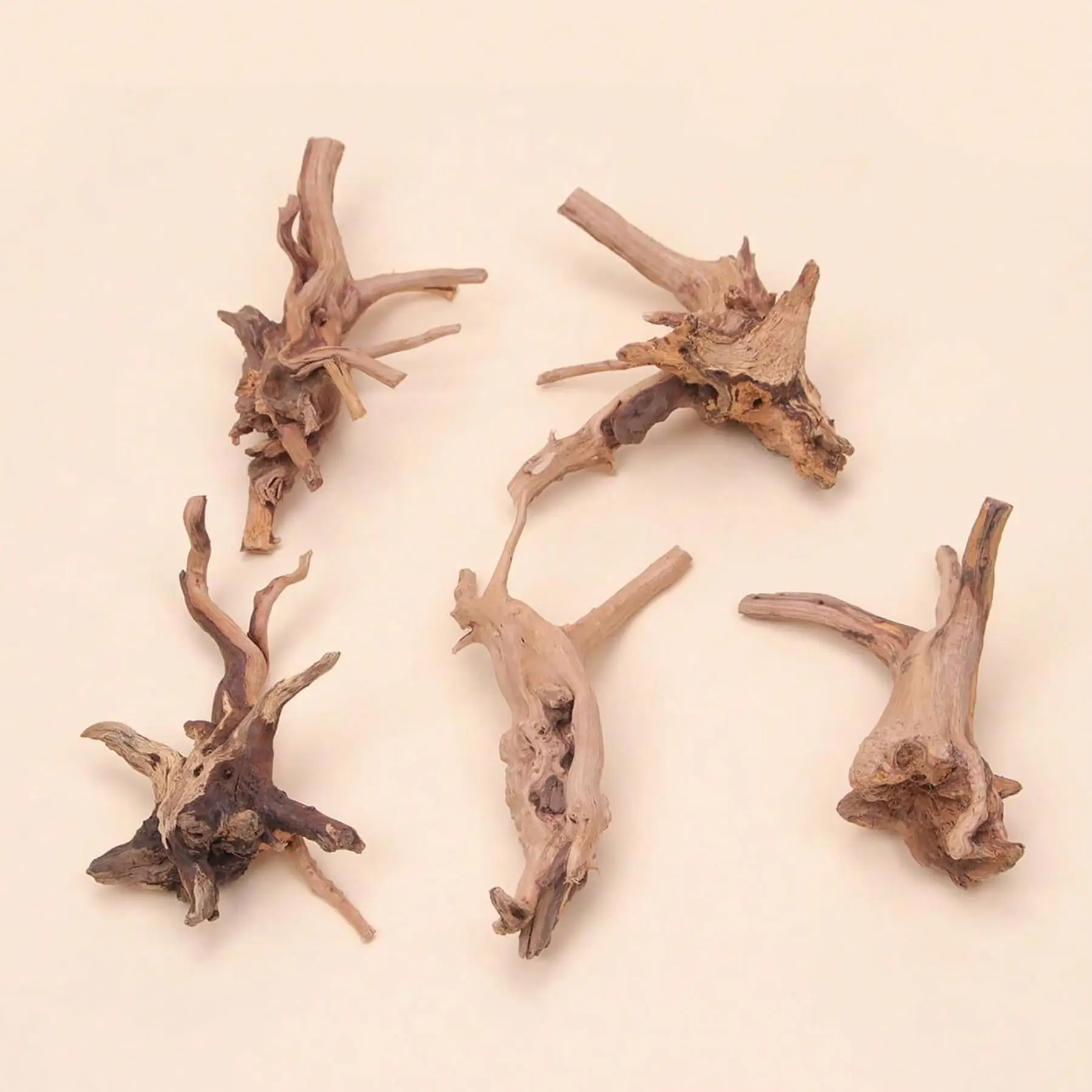 Random Shape Tree Root Decorations, 1 Count Random Natural Tree Root Aquarium Ornament, Wooden Fish Tank Landscaping Decoration, Aquarium Decorations