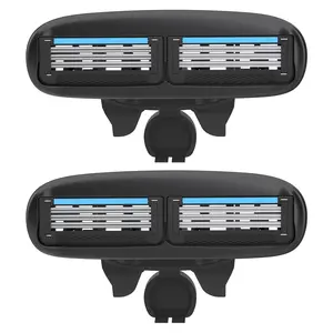 Replacement Blade Heads for Back Hair and Body Shaver, Blade Refill for Metablade Men's Back Shaver, 2 Count