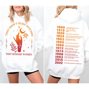 Women Can Marry One Another Hoodie, They Didn't Burn Witches They Burned Women Hoodie, Witchy Feminist Hoodie, Halloween Shirt, Women Right Hoodie, Women's Witch Shirt, Unisex 2 Sides Hoodie, Top Womenswear