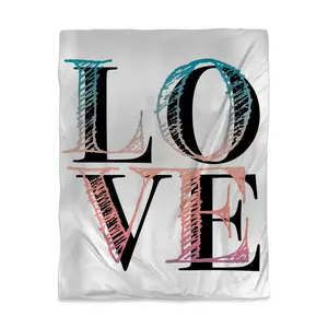 Begin Home Decor 3817-VWCT-QU24-3 Colorful Love Twin Size Duvet Cover - Bohemian Flowers White Bedding