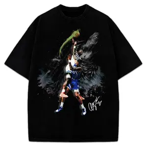 Anthony Howling Wolves Dunk Custom Design Graphic T-Shirt Crewneck Cotton