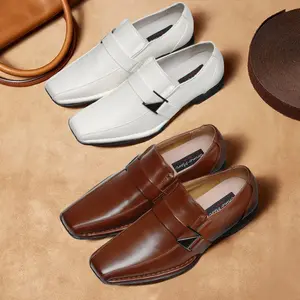 BRUNO MARC Men's Giorgio Leather Lined Dress Loafers Shoes Footwear