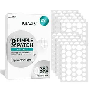 360 Pieces Xxl Hydrocolloid Pimple Patch, Invisible 8-Hour Acne Treatment, Waterproof, Gentle, Fast Healing, Single Item Pack