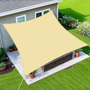 Nw 2Lbs 12X8Ft Sun Shade Sail Canopy Awning, 95% UV Blockage, Outdoor Backyard Patio Garden Carport