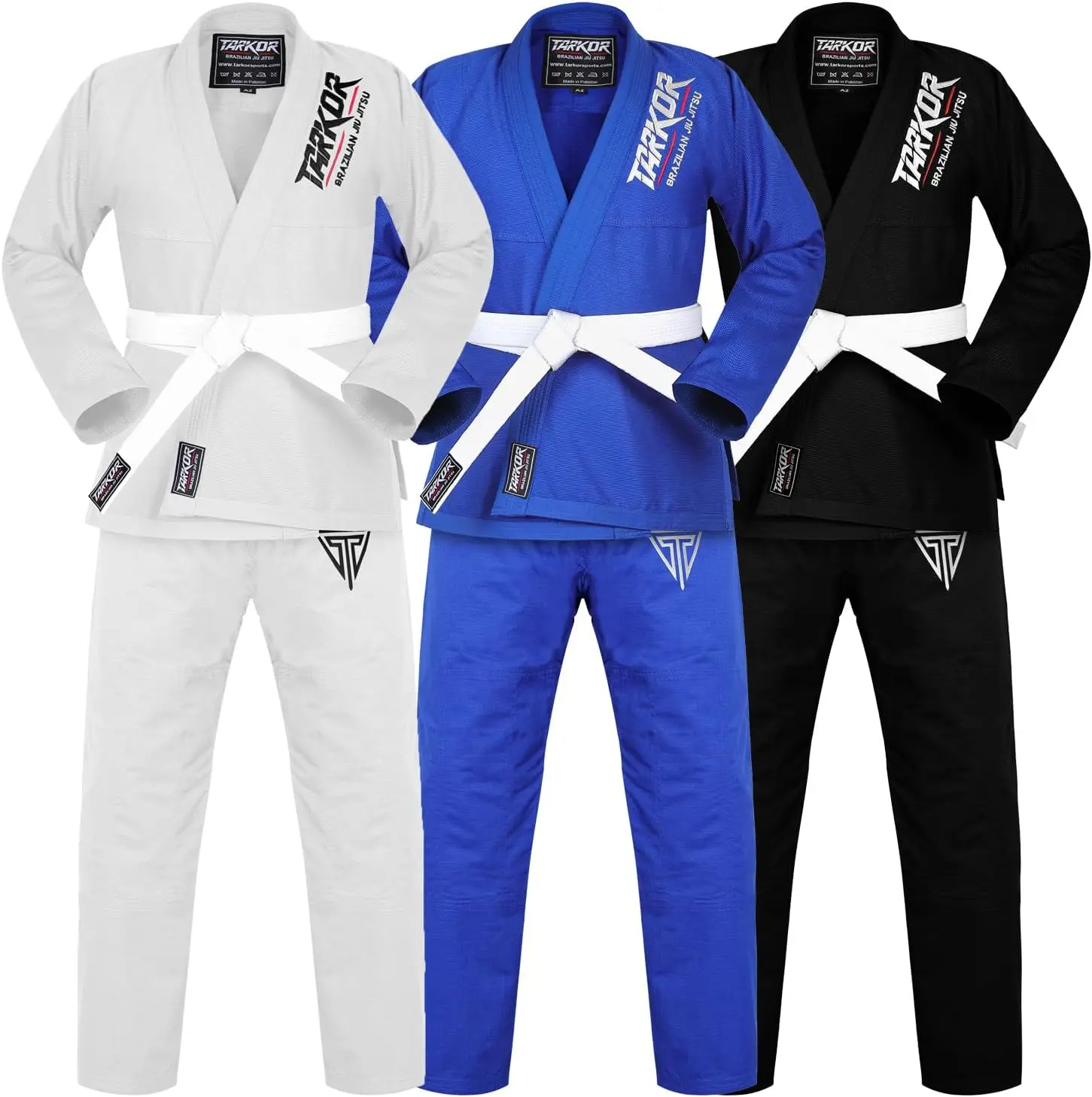 Tarkan Brazilian Jiu Jitsu Gi for Men & Women BJJ Gi Grappling Kimonos Preshrunk Lightweight Fabric Martial Arts Uniform