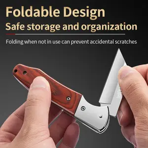 Foldable High Hardness Multi-Functional Sharp Steel Professional Grafting Knife, Durable Gardening Tool for Plant Propagation