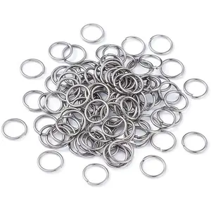 2000 count 10mm Stainless Steel Open Jump Rings Connectors 1mm Thick Chainmail Making  Findings