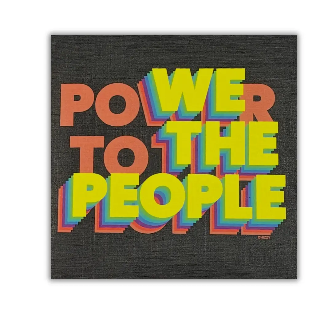 We The People Ceramic Magnet by Chad Mize