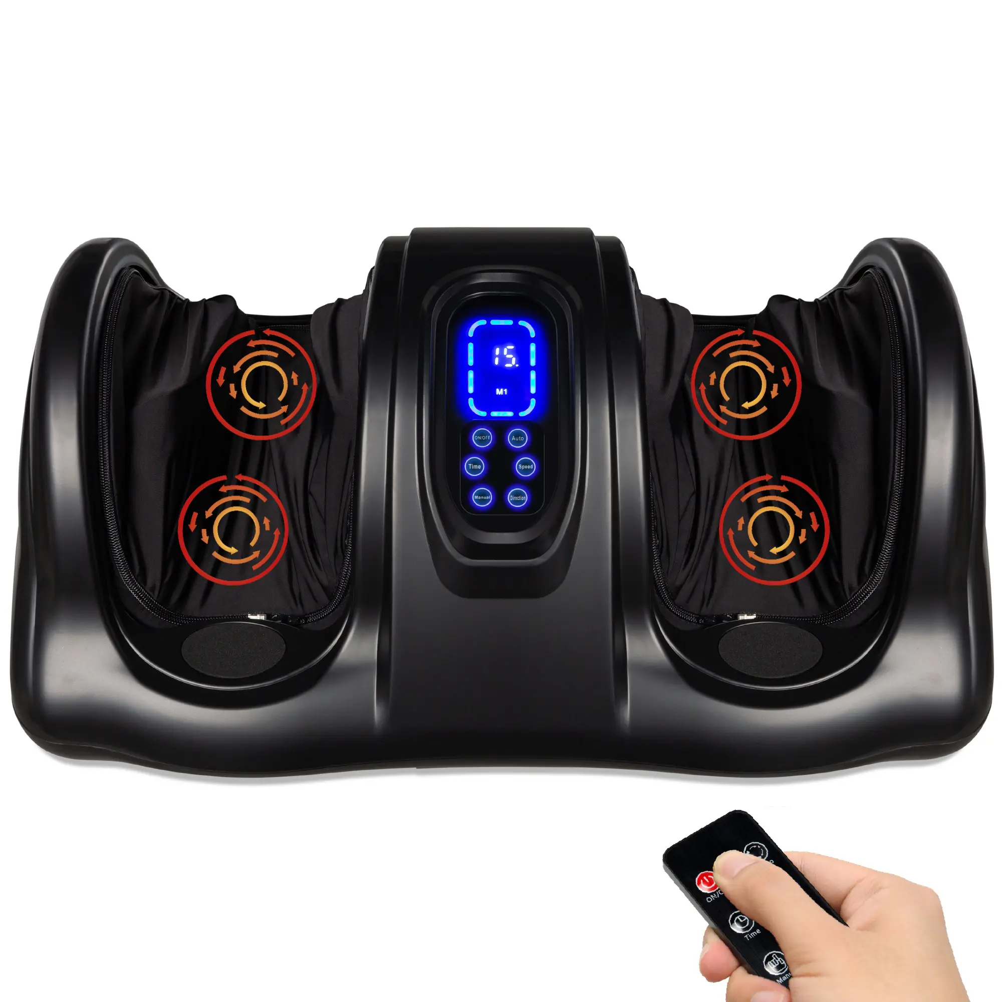 Best Choice Products Therapeutic Kneading & Rolling Shiatsu Foot Massager w/ High Intensity Rollers, Remote