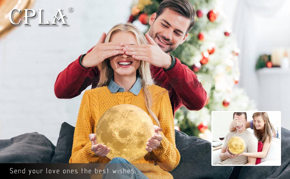 4.7 Inch 3D Printed Moon Lamp, Realistic Lunar Texture LED Night Light, Remote & Touch Control, Rechargeable with Timer, Unique Home Party Decor Gift for Kids (Thanksgiving, Christmas, Housewarming) cool tech gadget
