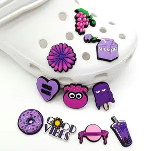 Set of 10 Purple Shoe Charms!