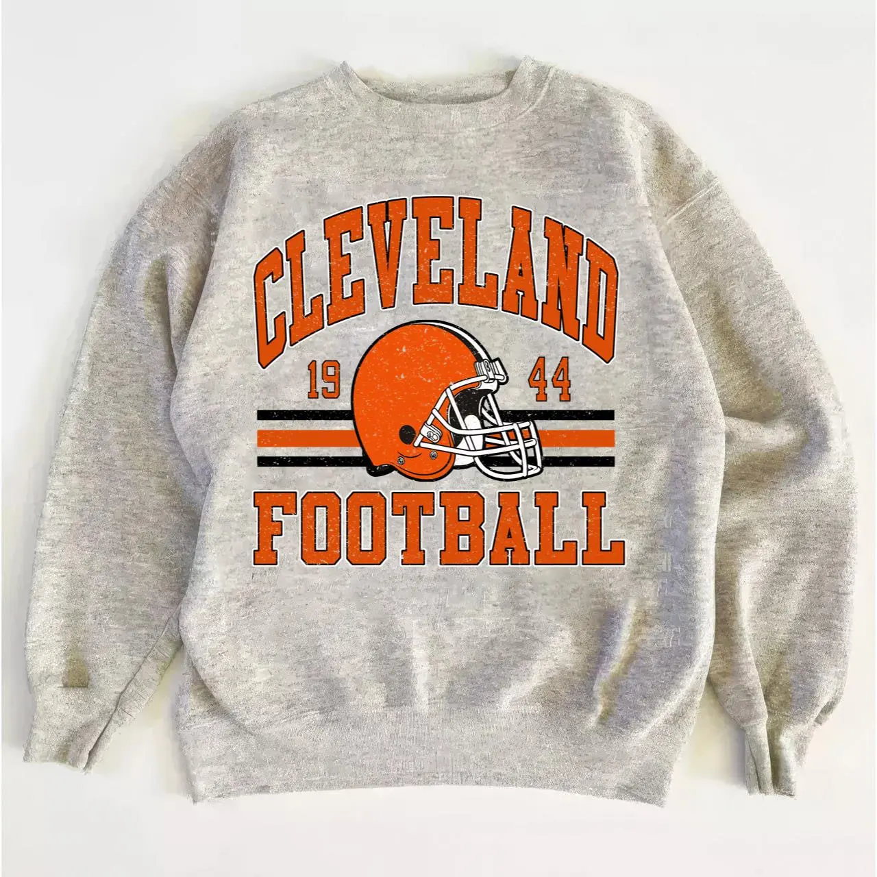 Vintage Football Sweatshirt for Browns Fans, Classic Game Day Crewneck Pullover