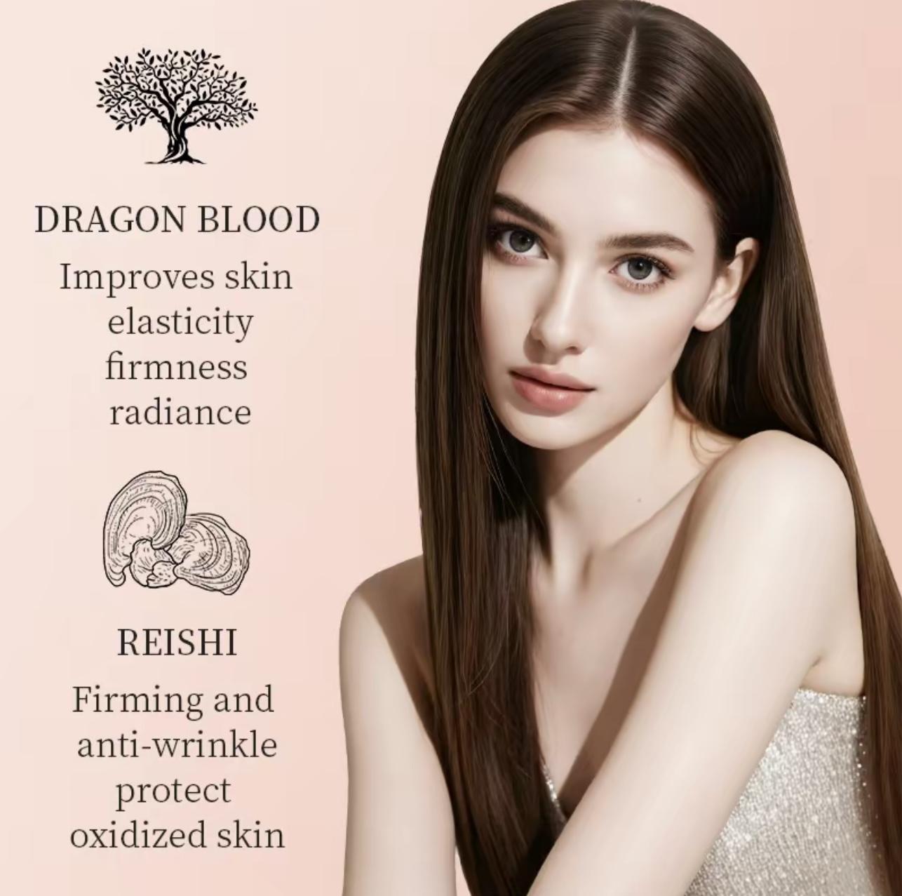 3 Pcs Dragon Blood Cream With Reishi & Seaweed Extract, Lightweight Texture Face Moisturizer For Deep Hydration, Plumps And Softens Skin, Suitable For Daily Skincare Routine