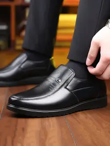 2026 Spring Collection Men's Business Casual Shoes for Older Adults, Elegant Leather Footwear for All Seasons, Comfortable and Stylish Design
