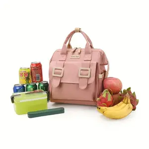 Versatile Insulated Lunch Bag - Multi-Functional Backpack, Handbag & Shoulder Bag with Aluminum Foil Lining