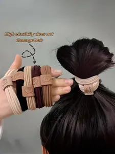 10-Pack Bear Headband Elastic Hair Bands, High Stretch Durable Material Towel Loop, Casual All-Season Fabric Hair Accessories