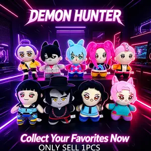K Pop Demon Hunters Rumi Zoey Mira Plush Doll, Korean Music Hunter Plush Toy, Collectible Gift, New Arrival, Decorative Mascot