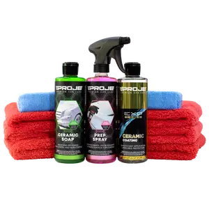Ceramic Premium Kit - 12+ Month SiO2 Protection Safe on All Surfaces - Complete Detailing Kit & Products for Cars, Trucks, SUVs & RVs