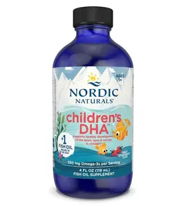 Nordic Naturals Children’s DHA, Strawberry - 4 oz for Kids- 530 mg Omega-3 with EPA & DHA - Brain Development & Function - Non-GMO - 48 Servings